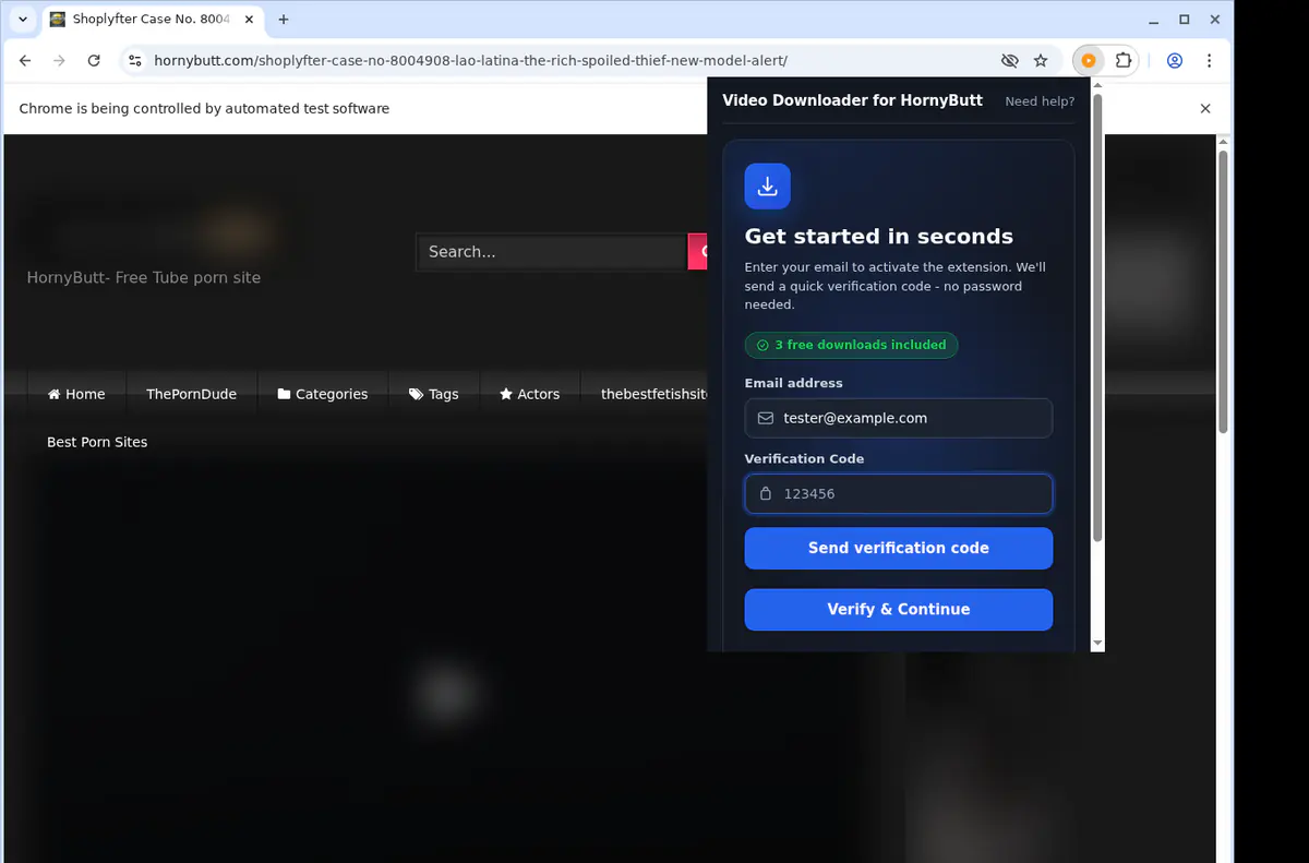 Hornybutt Video Downloader screenshot 4
